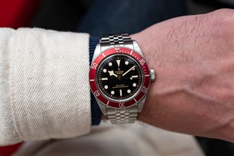 tudor black bay burgundy thickness|tudor black bay burgundy.